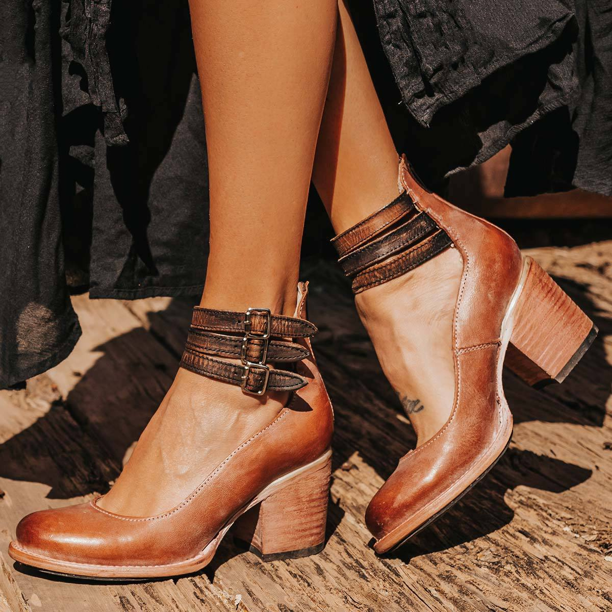 Kimberly Benn | Vintage Leather Strap Heels