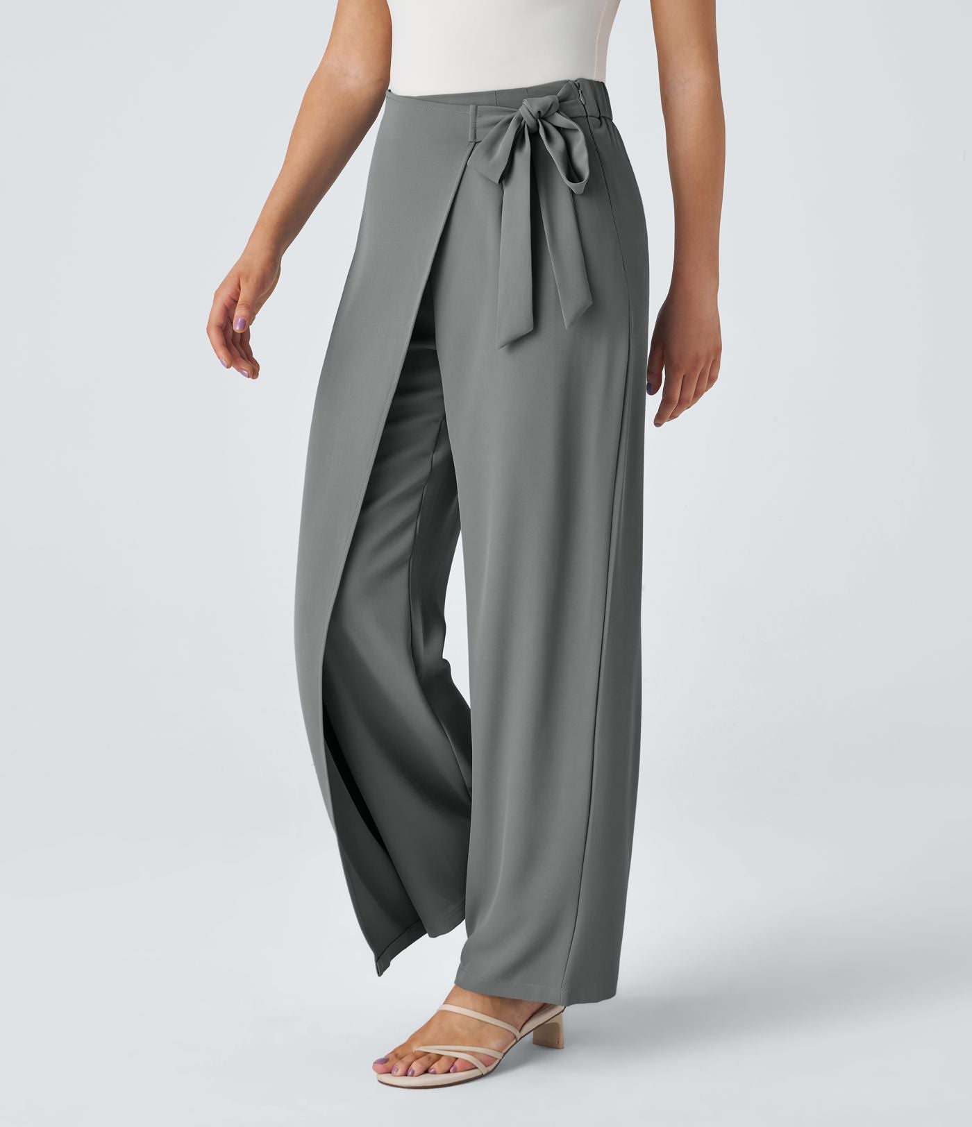 Kimberly Benn | High-Waisted Pants With Elegant Wrap Design