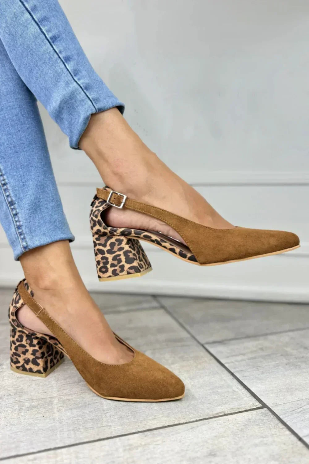 Kimberly Benn | Leopard Print Heel Slingbacks