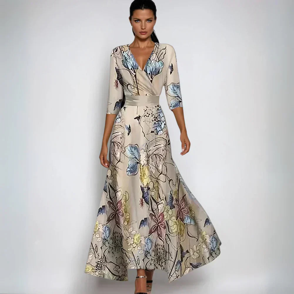 Kimberly Benn | Floral Wrap Maxi Dress