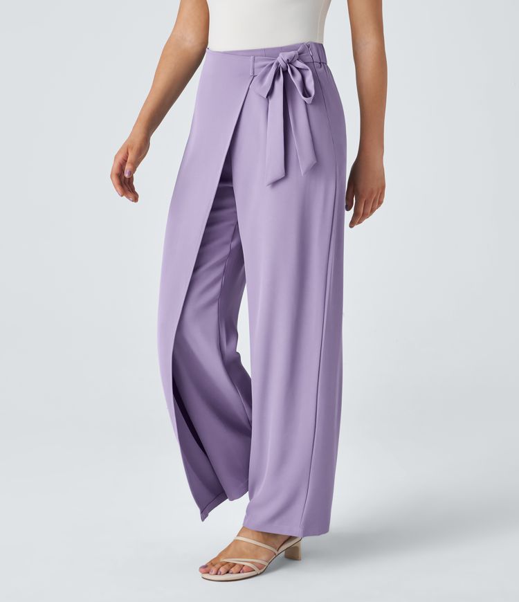 Kimberly Benn | High-Waisted Pants With Elegant Wrap Design