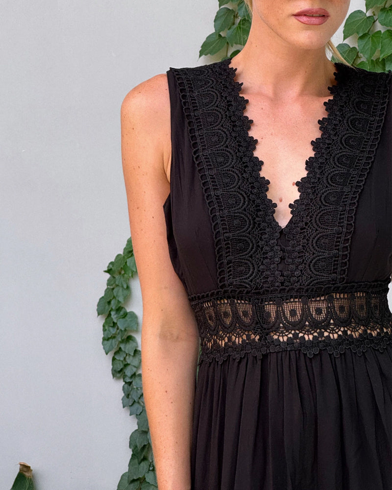 Kimberly Benn | Elegant Lace Dress With V-Neck