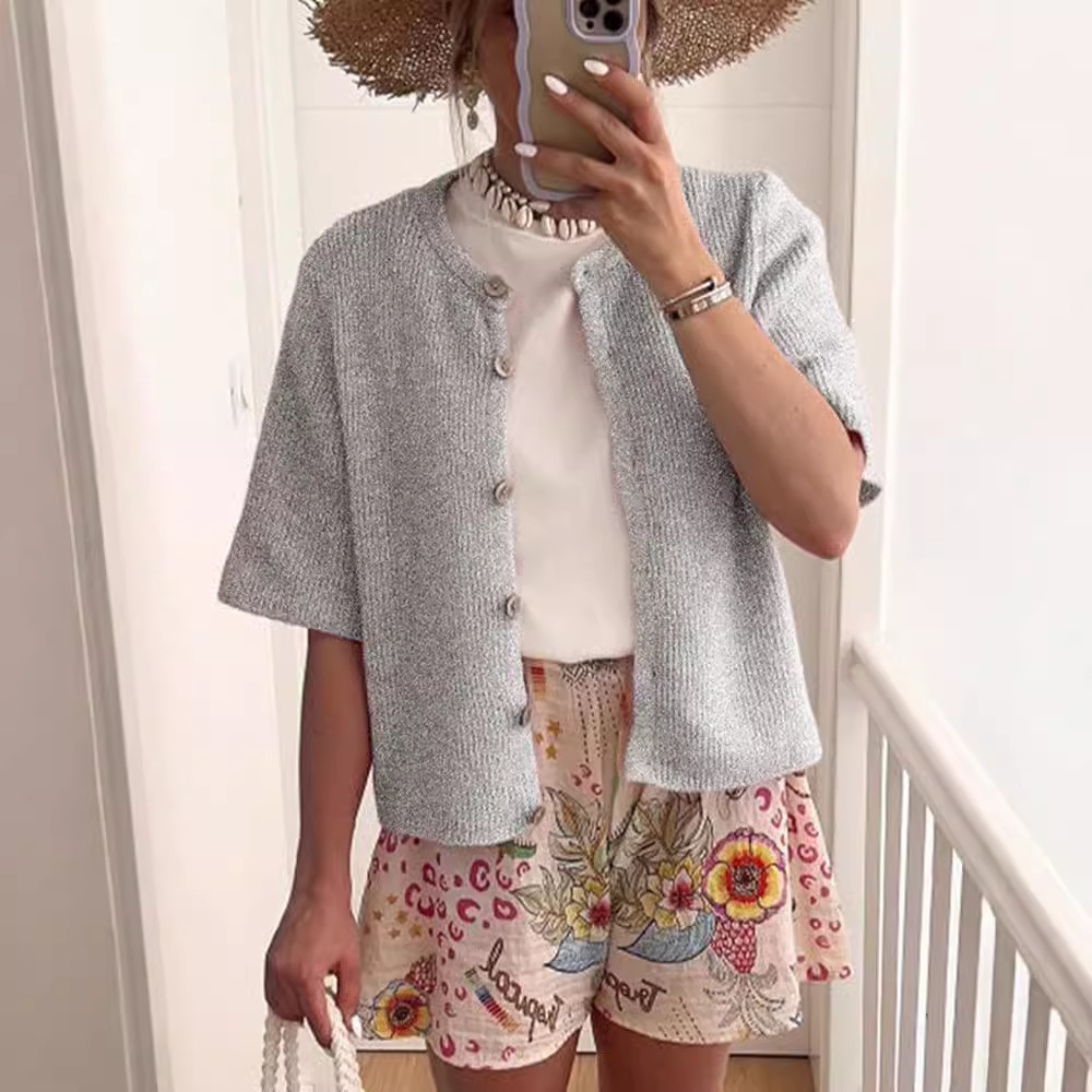 Kimberly Benn | Casual Summer Lightweight Short Sleeve Cardigan