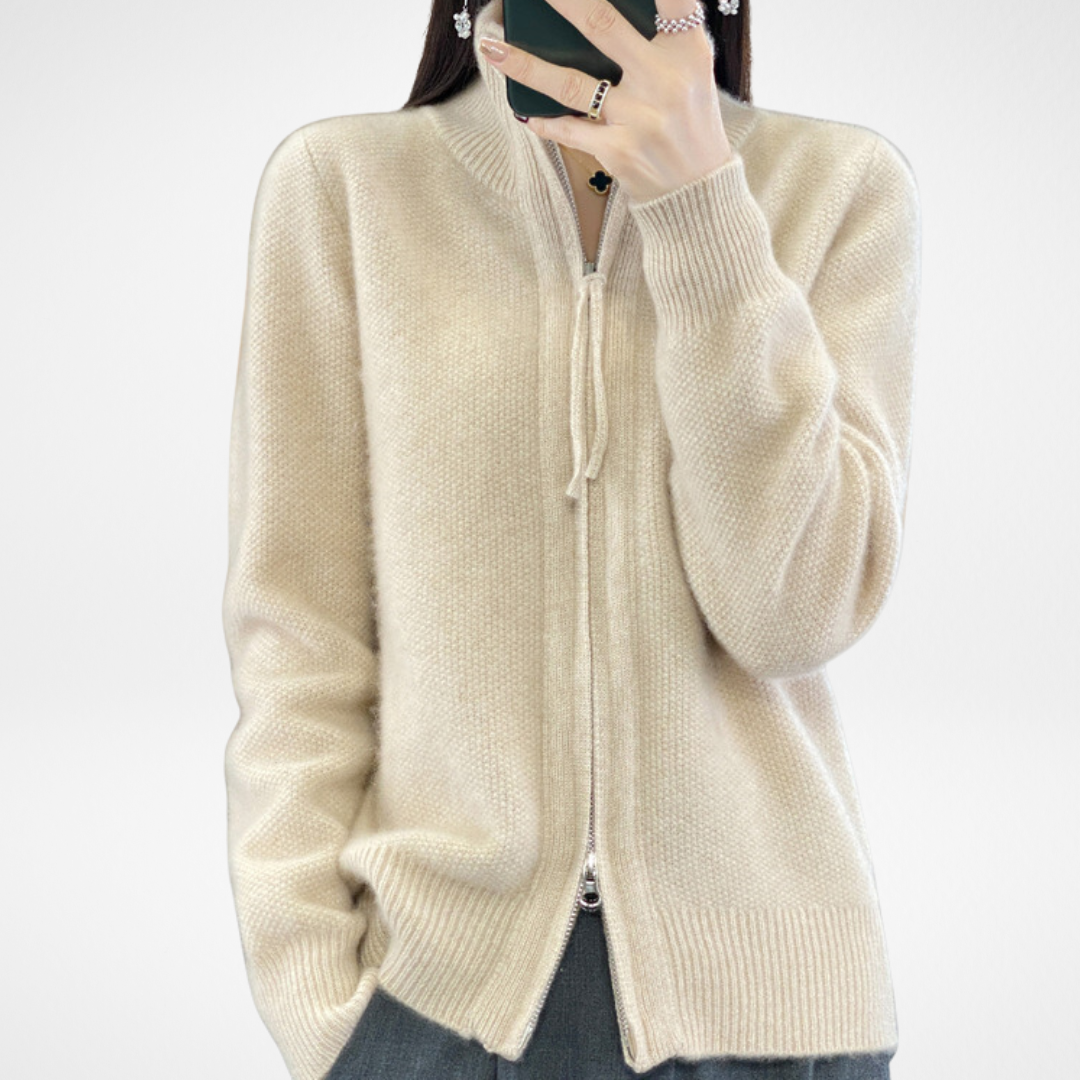 Kimberly Benn | Minimalist Zip Sweater