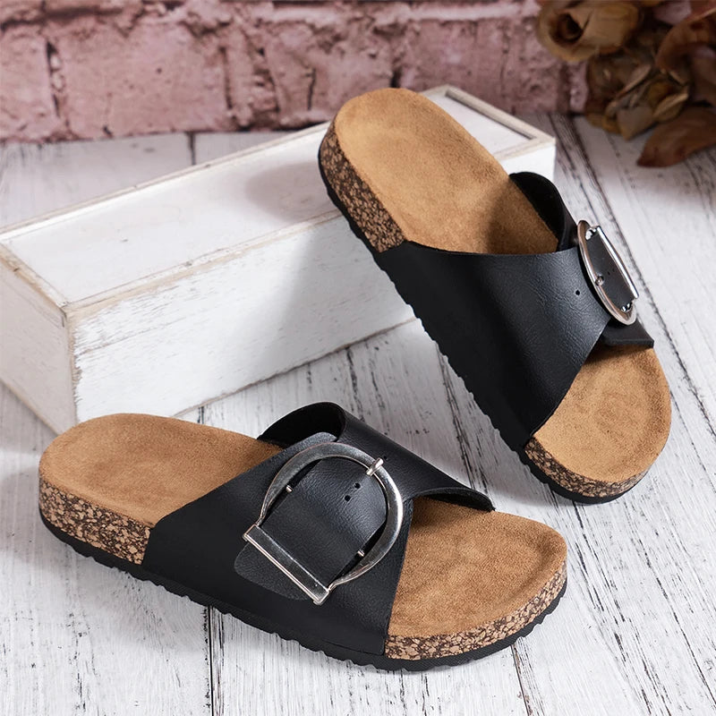 Kimberly Benn | Buckle Mule Slide