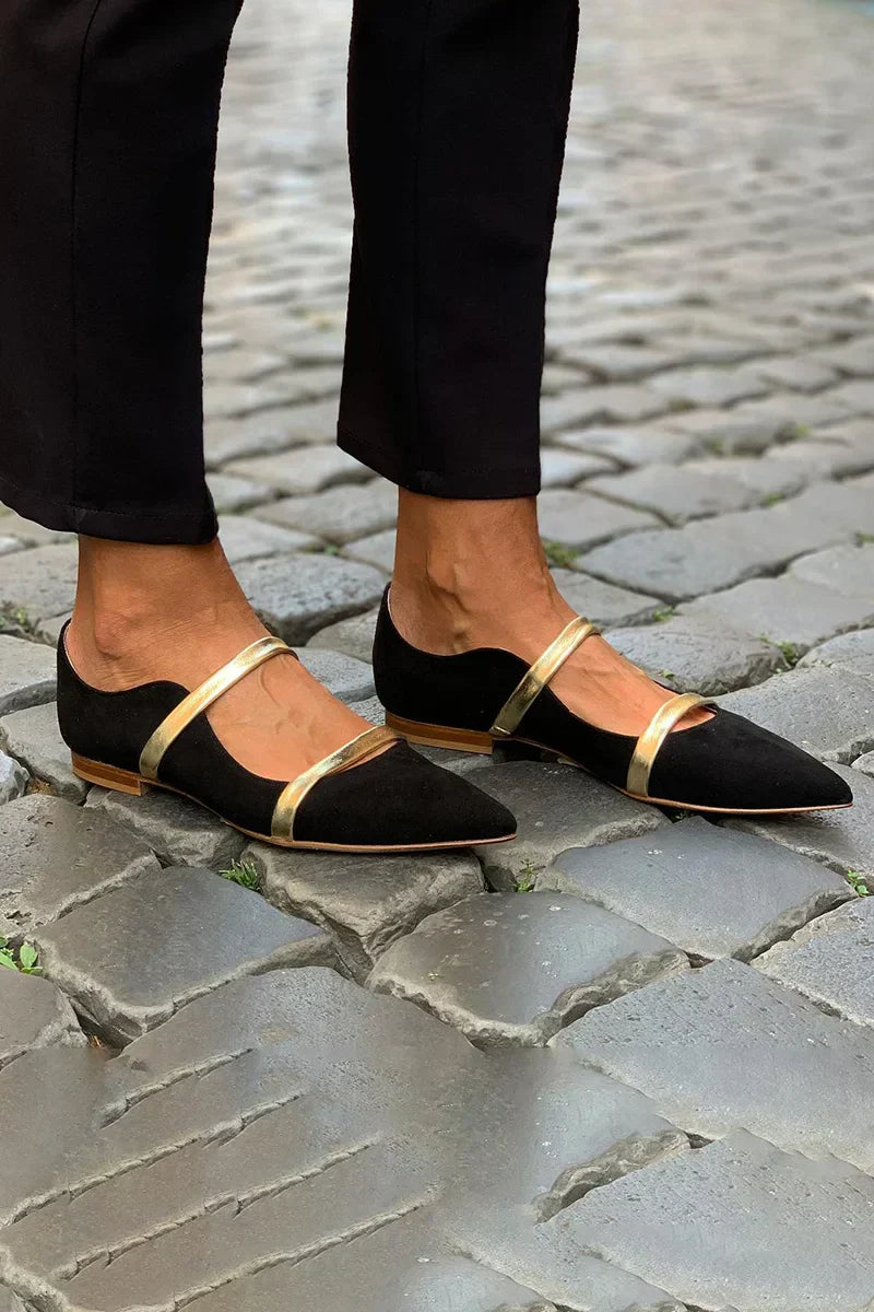 Kimberly Benn | Purple Strap Flats