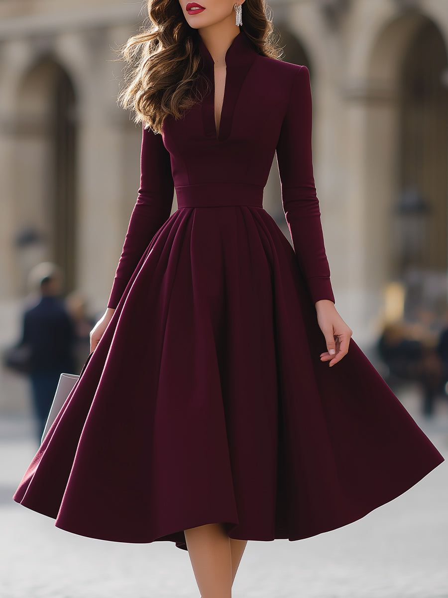 Kimberly Benn | V-Neck Midi Dress