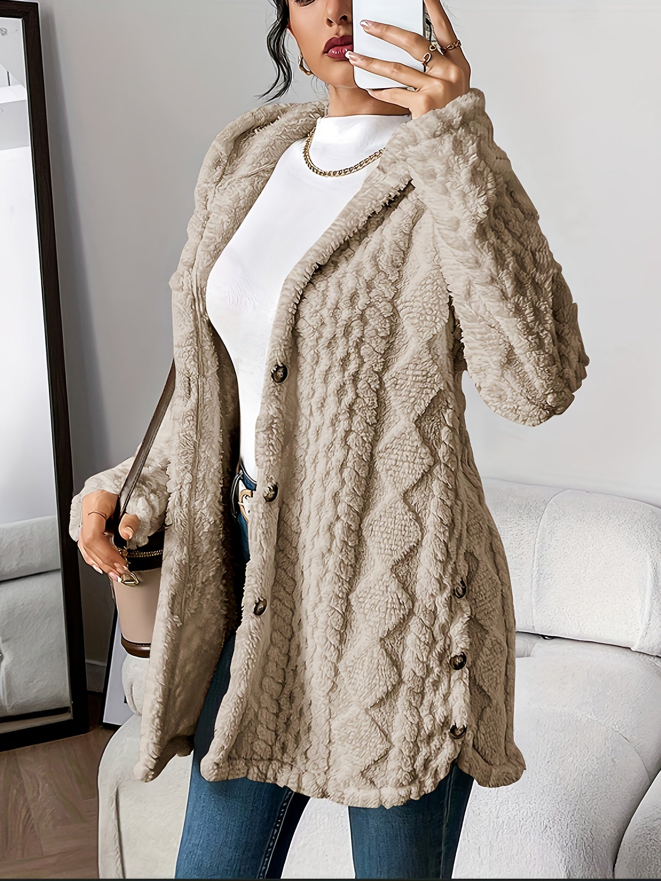 Kimberly Benn | Plush Hooded Cardigan