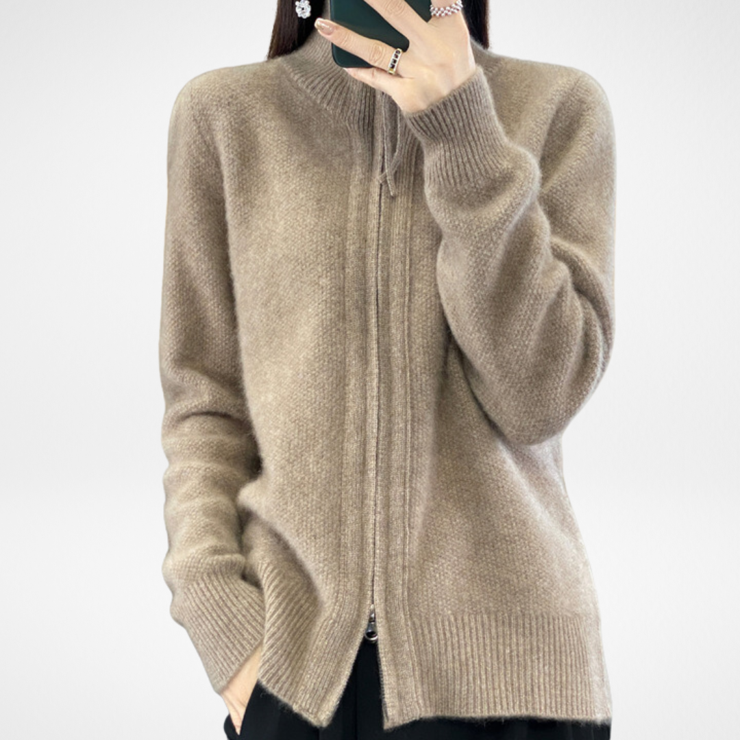 Kimberly Benn | Minimalist Zip Sweater