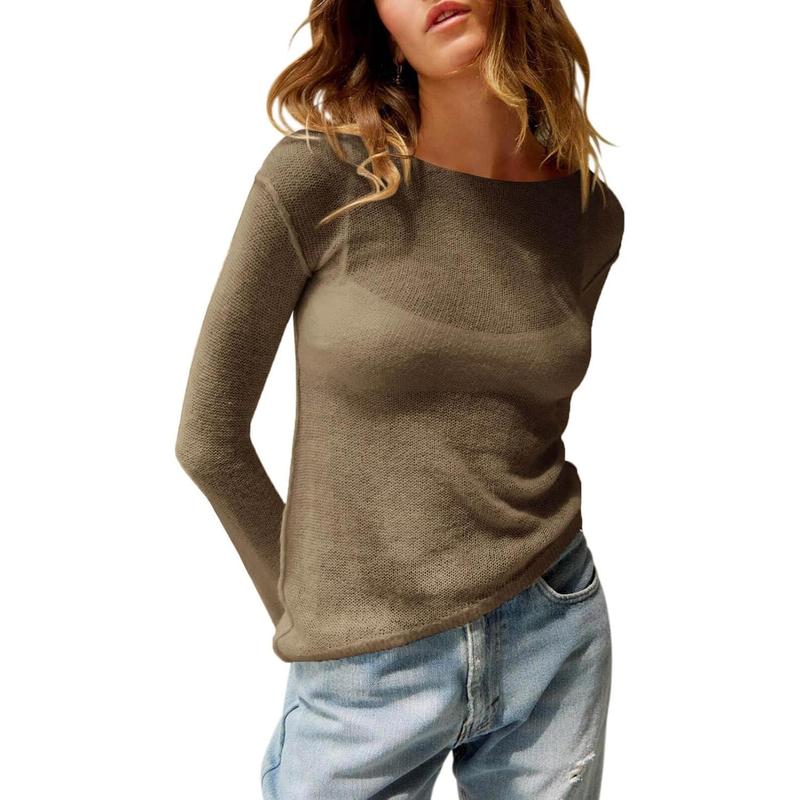 Kimberly Benn | Lightweight Summer See Through Long Sleeve Top