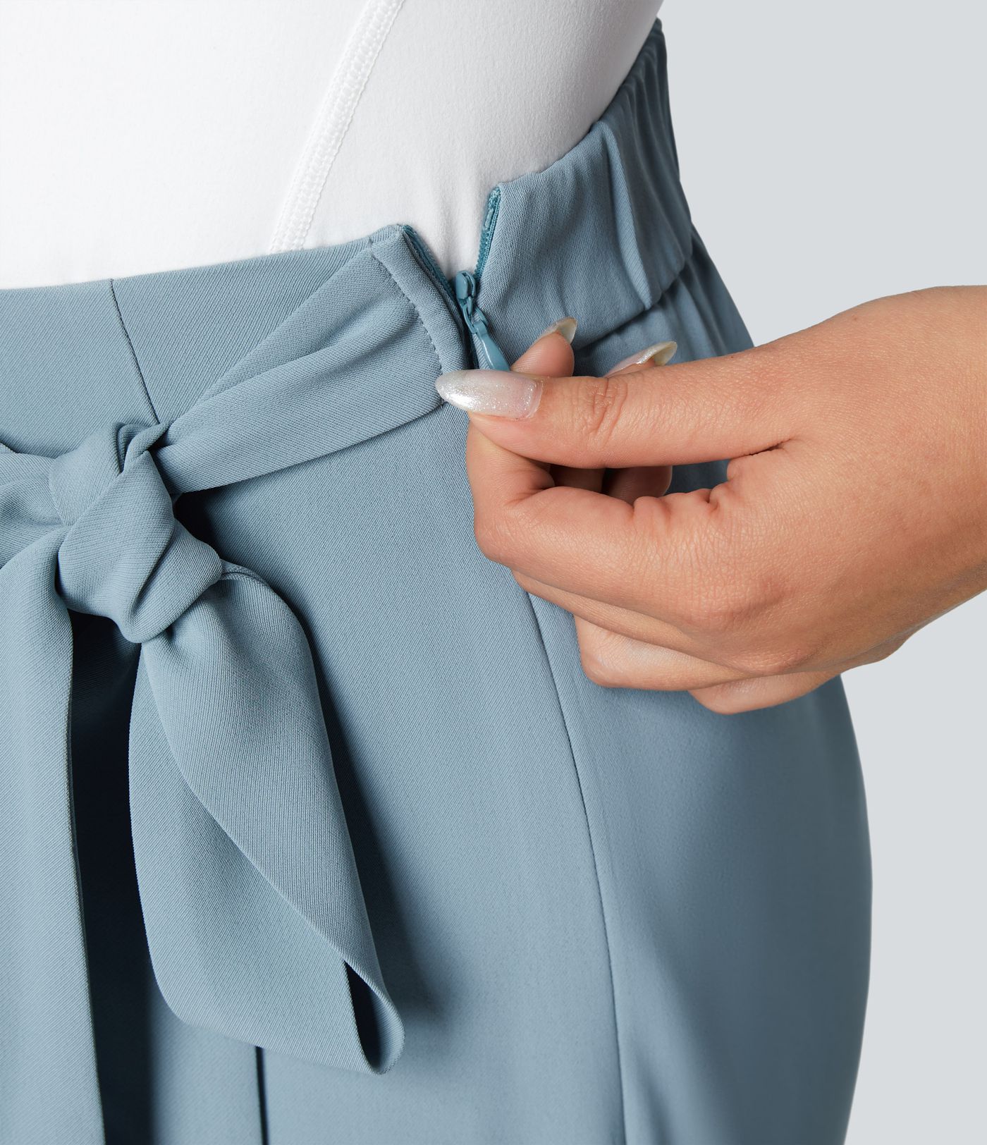 Kimberly Benn | High-Waisted Pants With Elegant Wrap Design