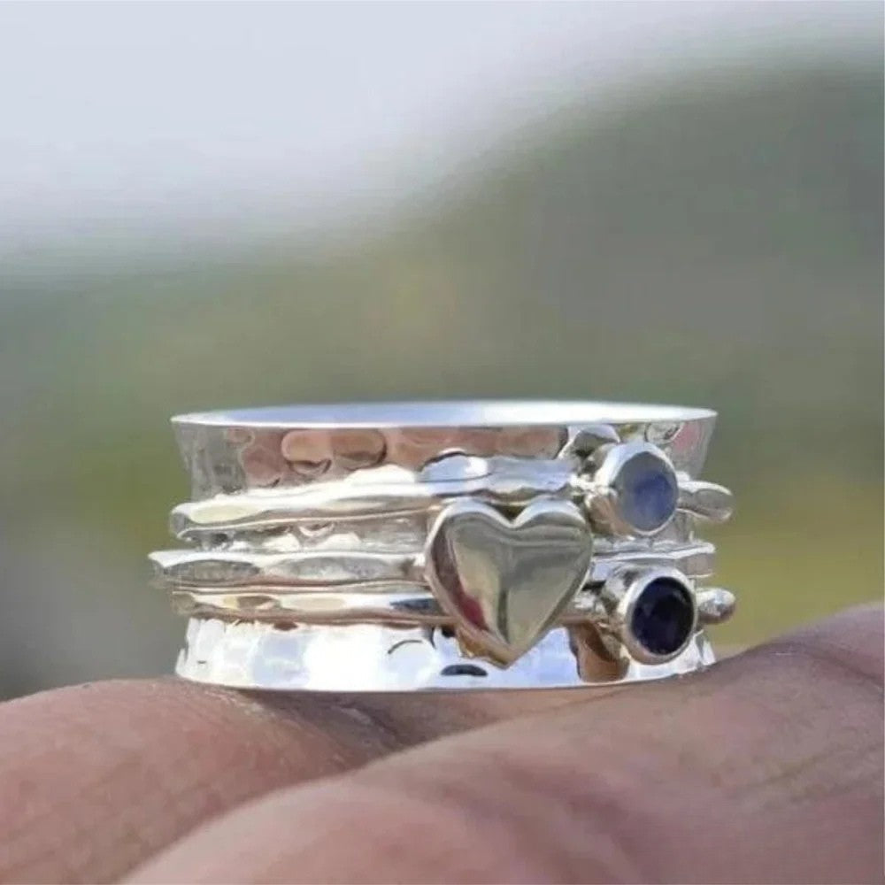 Kimberly Benn | Heart-Shaped Spinner Ring