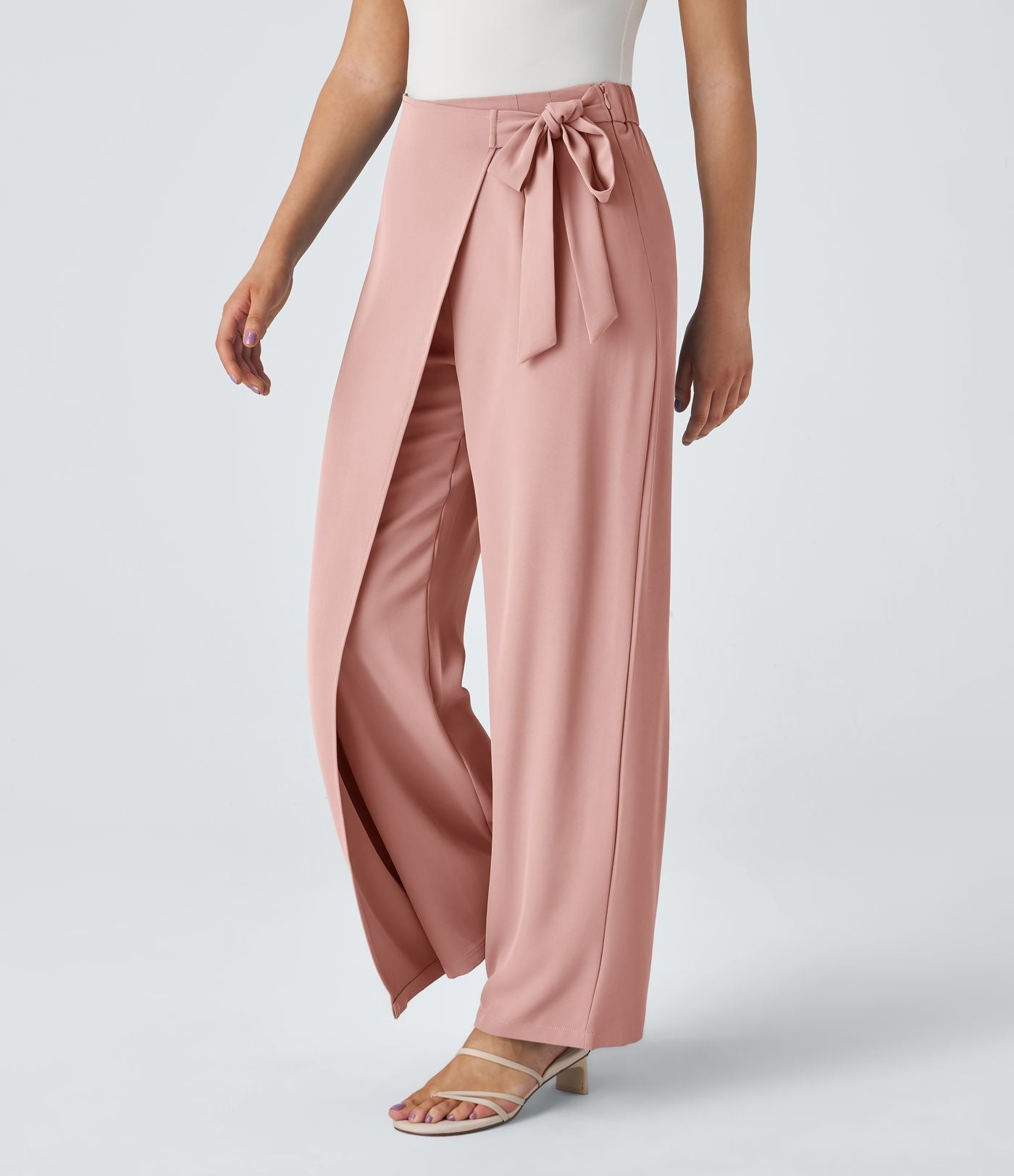 Kimberly Benn | High-Waisted Pants With Elegant Wrap Design
