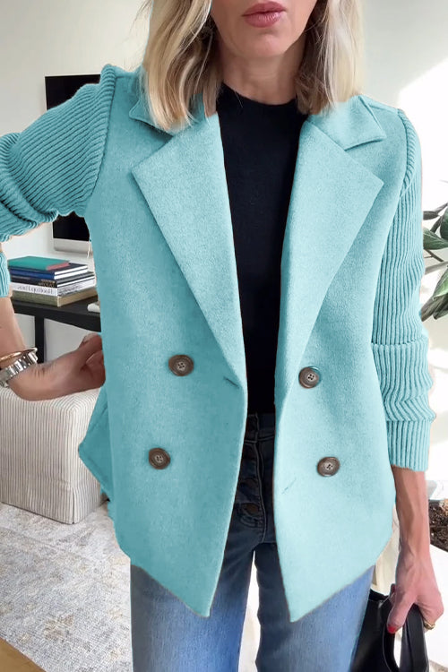 Kimberly Benn | Elegant Knit-Sleeve Jacket