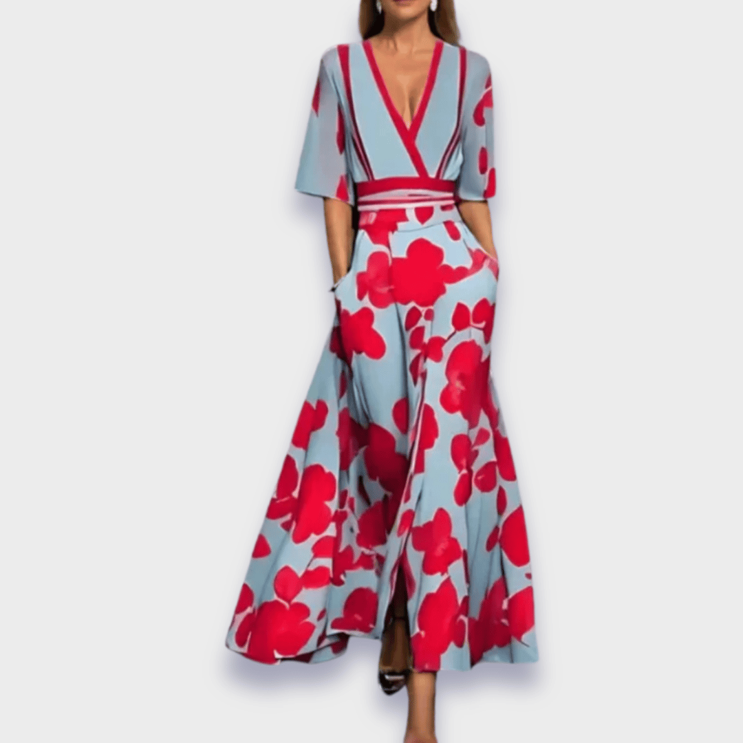 Kimberly Benn | Floral Wrap Maxi Dress
