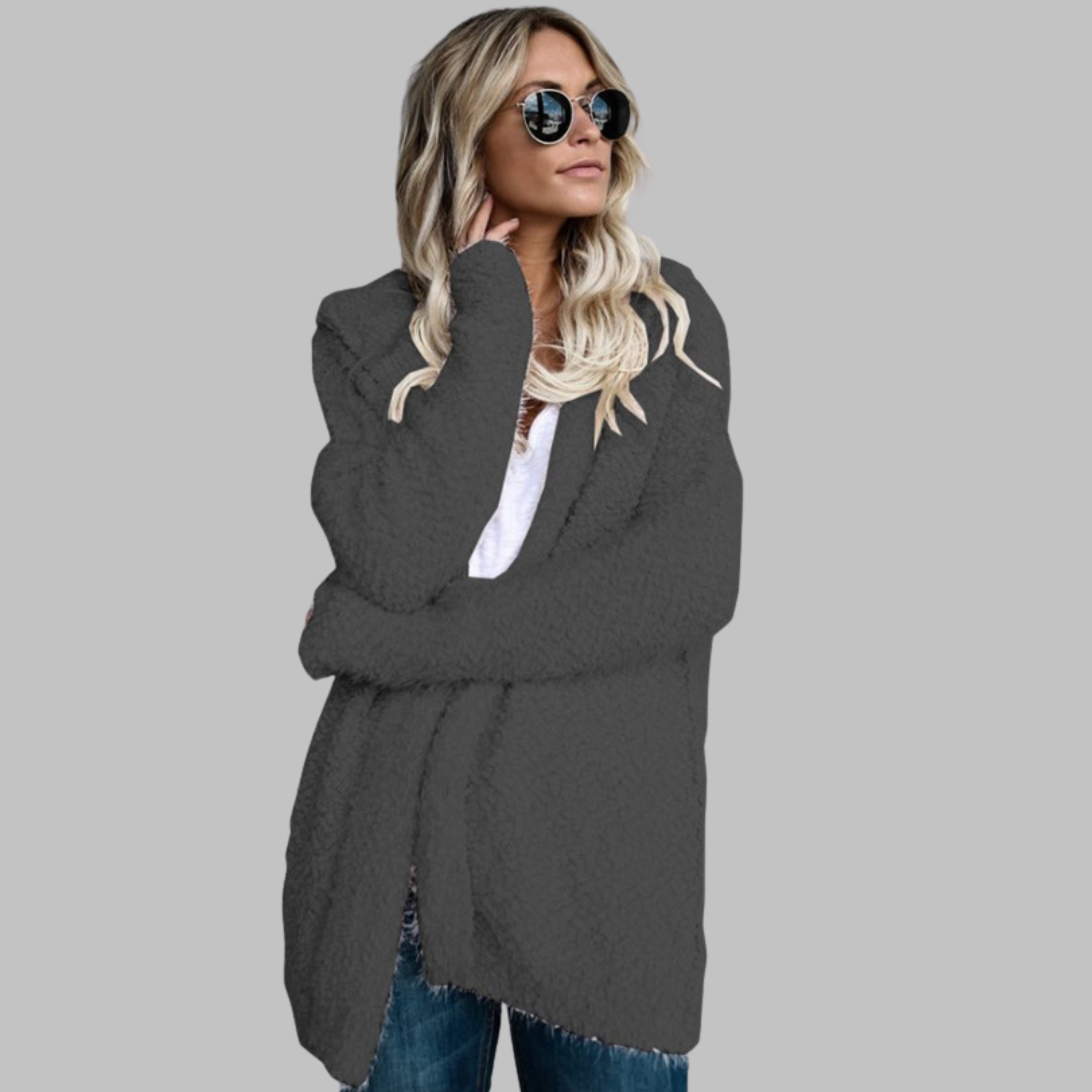 Kimberly Benn | Comfy Batwing Long Sleeve Open Front Cardigan