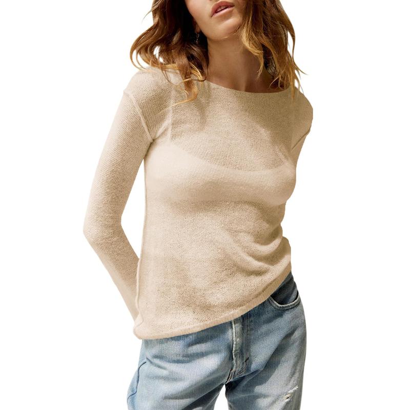 Kimberly Benn | Lightweight Summer See Through Long Sleeve Top