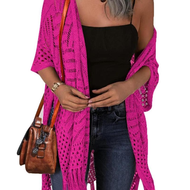 Kimberly Benn | Comfy Summer Hollow Tassel Outerwear