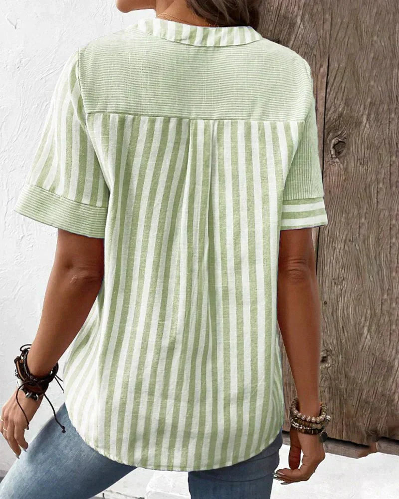 Kimberly Benn | Soft Striped Blouse