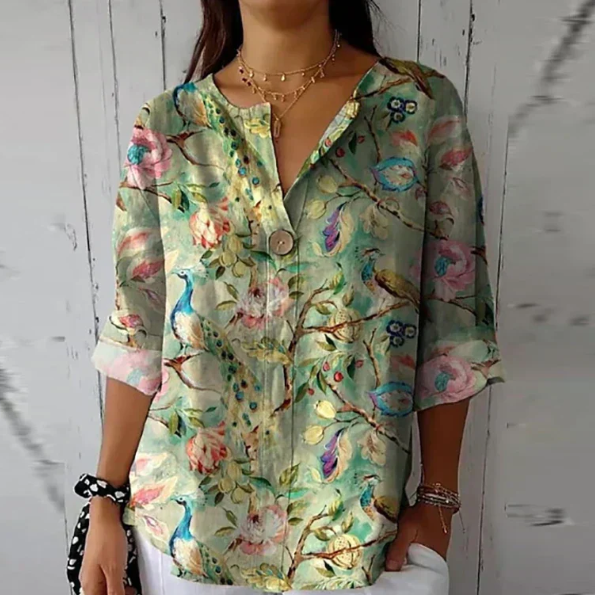 Kimberly Benn | Elegant Floral Blouse