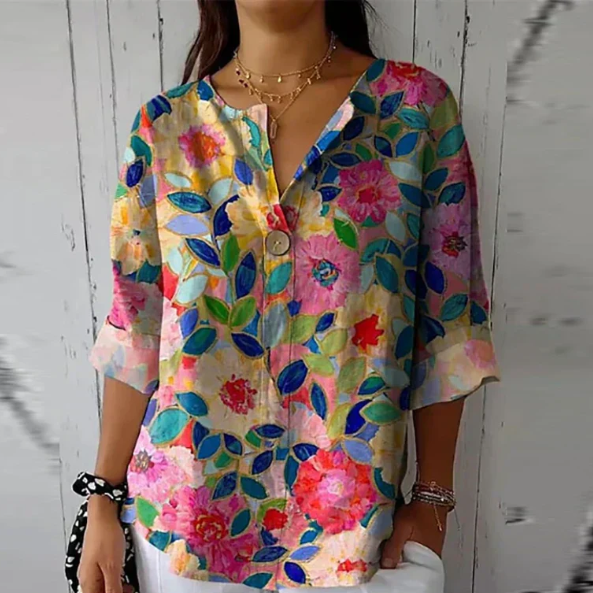 Kimberly Benn | Elegant Floral Blouse