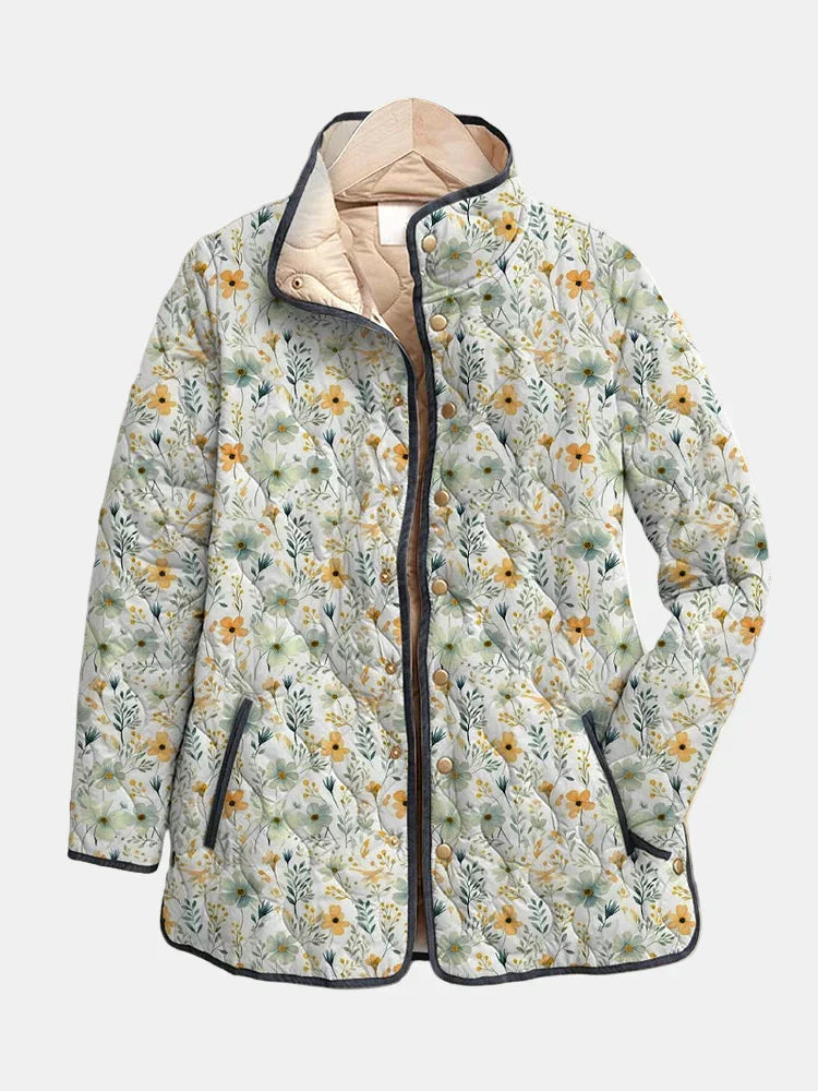 Kimberly Benn | Floral-Printed Quilted Jacket