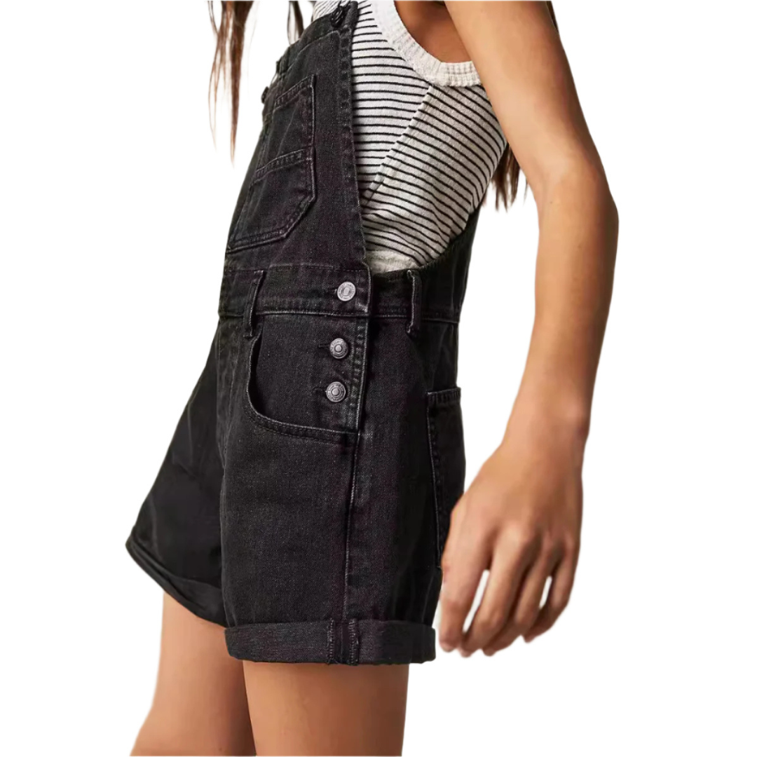 Kimberly Benn | Vintage Adjustable Denim Overall Shorts