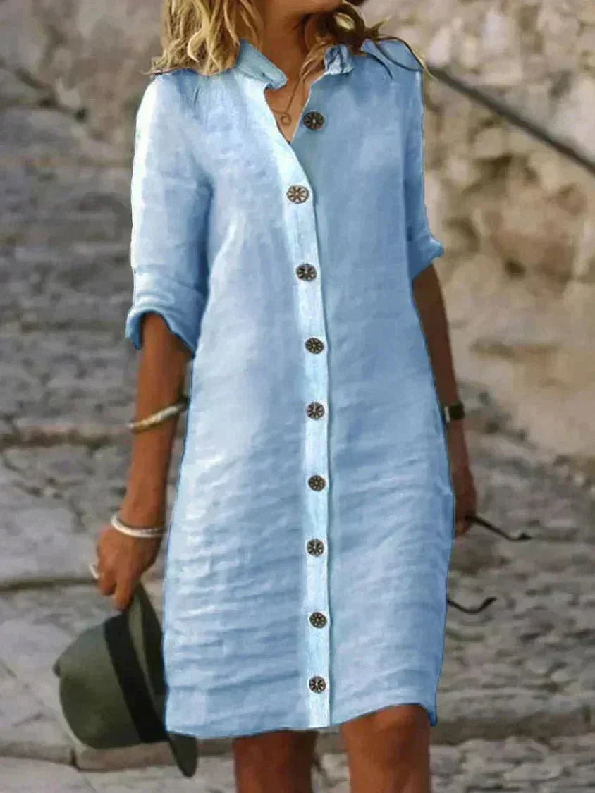 Kimberly Benn | Breezy Comfort Shirt Dress