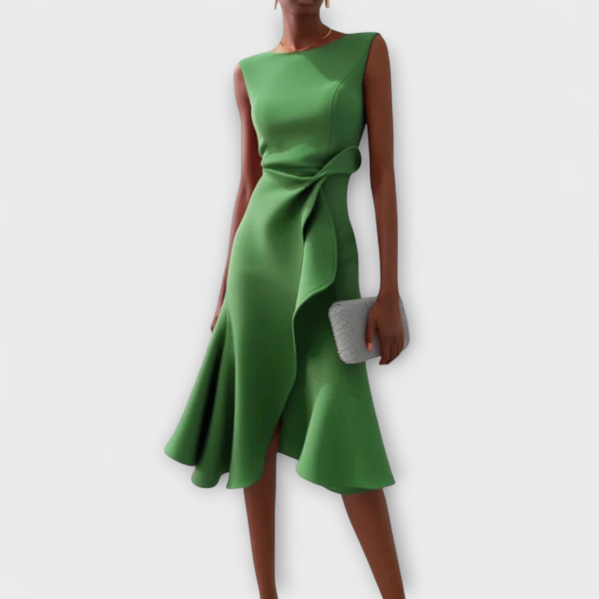 Kimberly Benn | Elegant Wrap-Style Sleeveless Dress