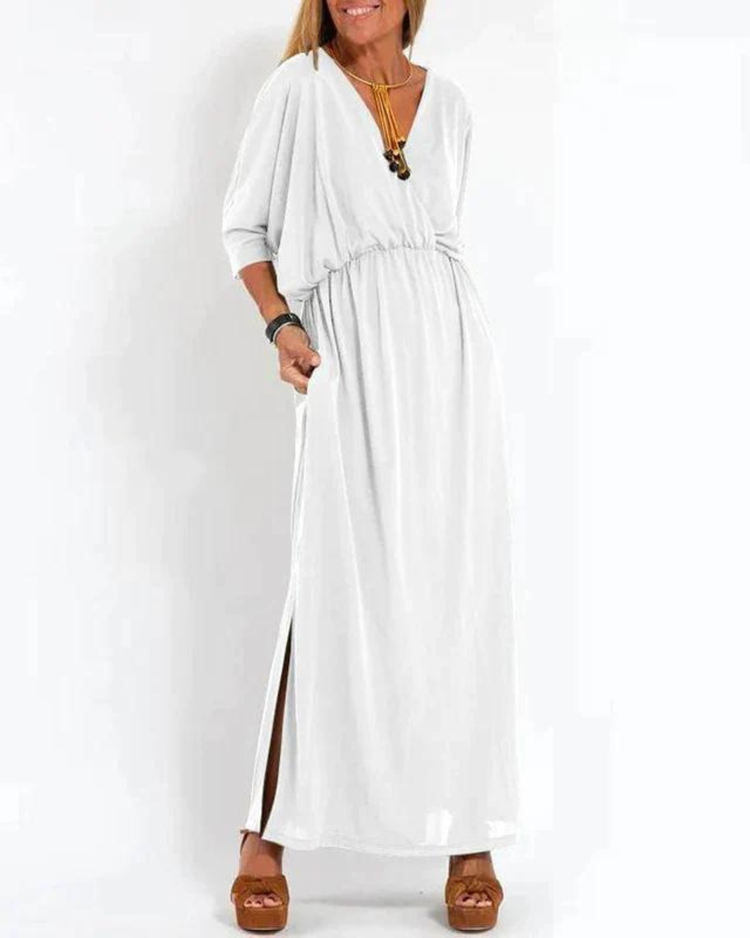 Kimberly Benn | Dolman Sleeve Maxi Dress