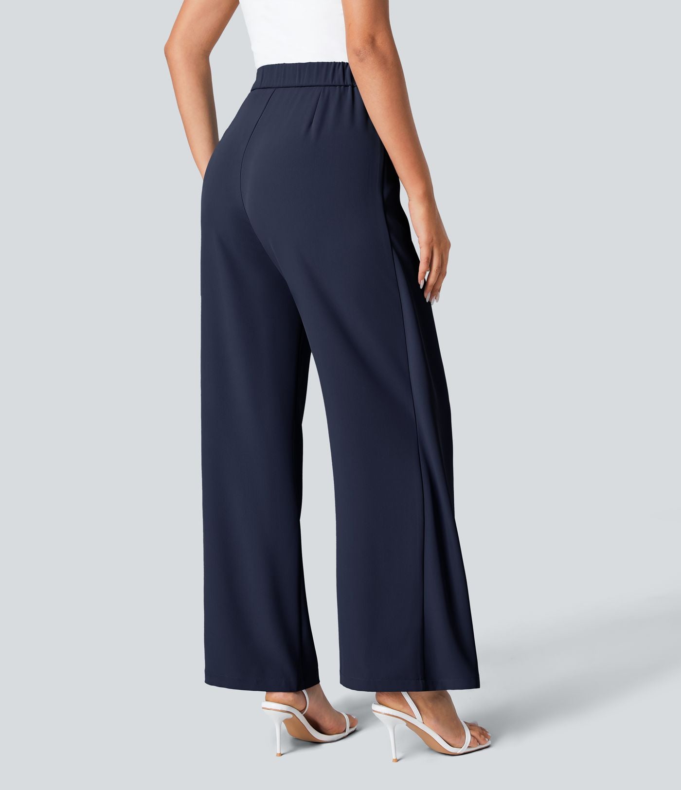 Kimberly Benn | High-Waisted Pants With Elegant Wrap Design