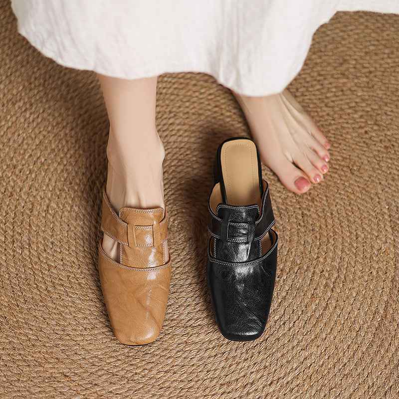 Kimberly Benn | Genuine Leather Mules