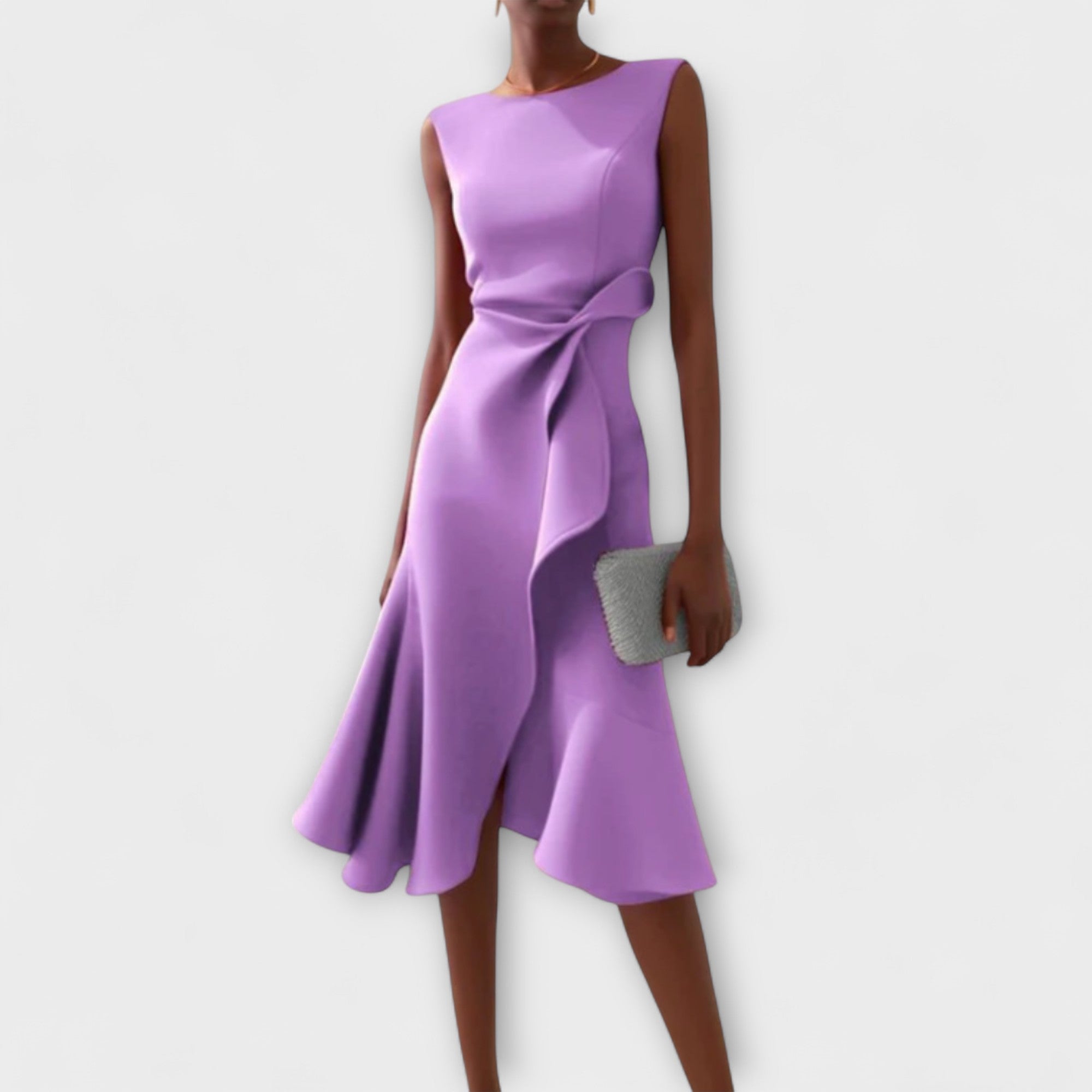 Kimberly Benn | Elegant Wrap-Style Sleeveless Dress