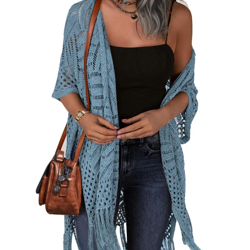 Kimberly Benn | Comfy Summer Hollow Tassel Outerwear