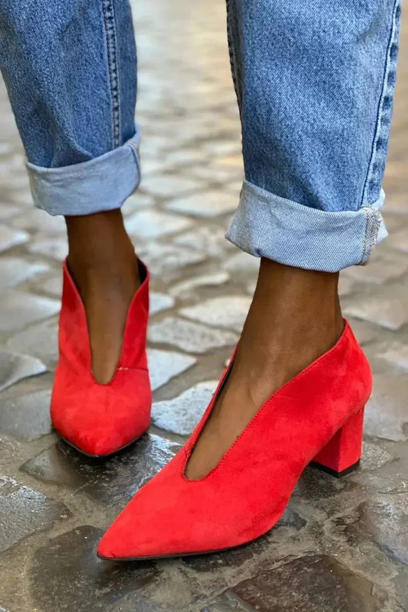 Kimberly Benn | Elegant Block Heel Pumps