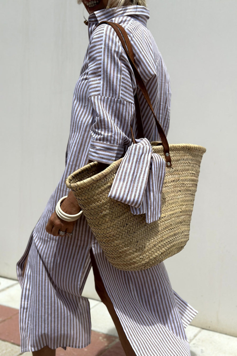 Kimberly Benn | Striped Shirt Dress, Comfortable Fit