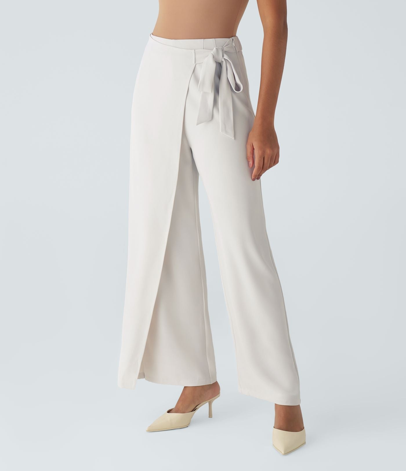 Kimberly Benn | High-Waisted Pants With Elegant Wrap Design