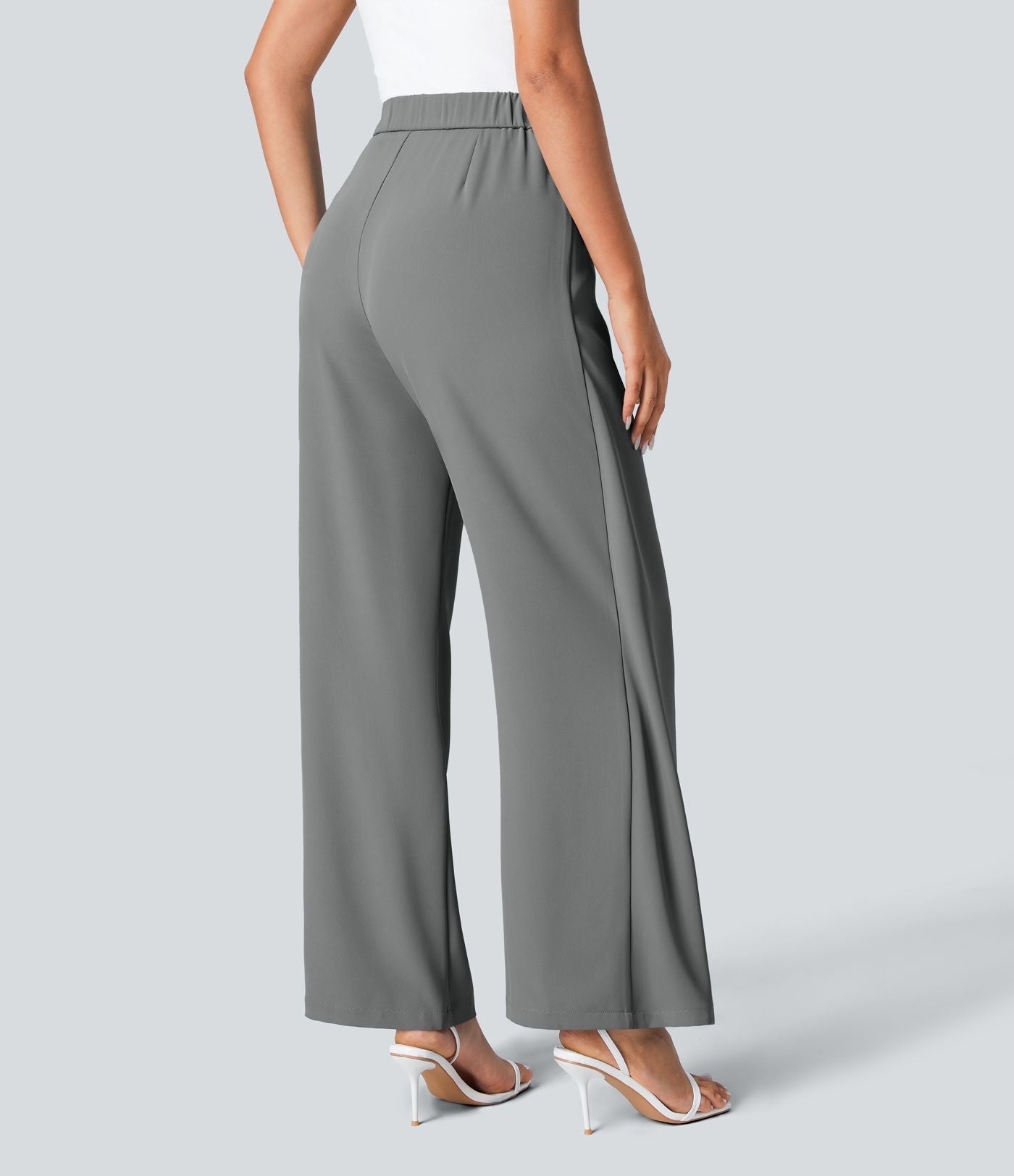 Kimberly Benn | High-Waisted Pants With Elegant Wrap Design