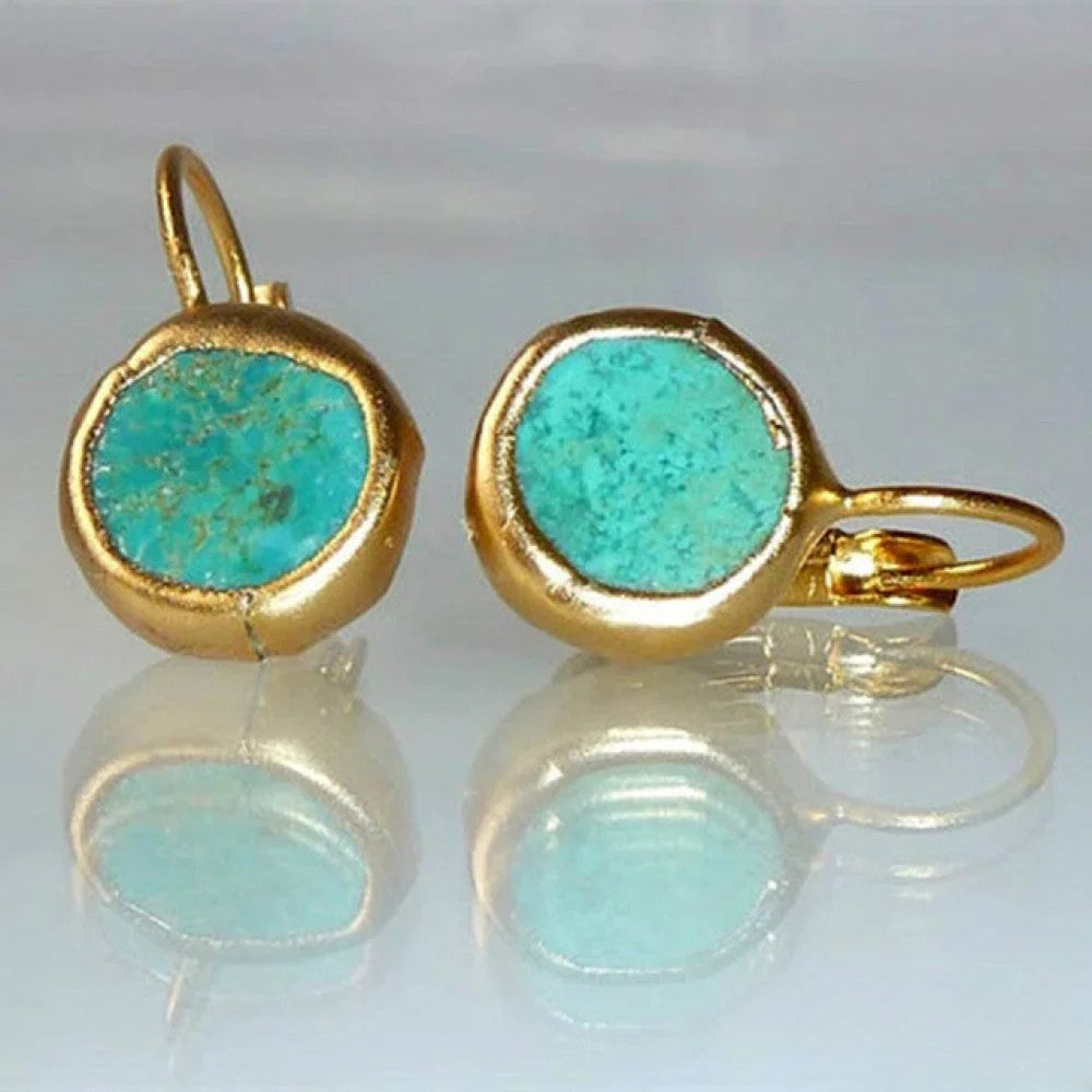 Kimberly Benn | Vintage Earrings in Gold and Turquoise