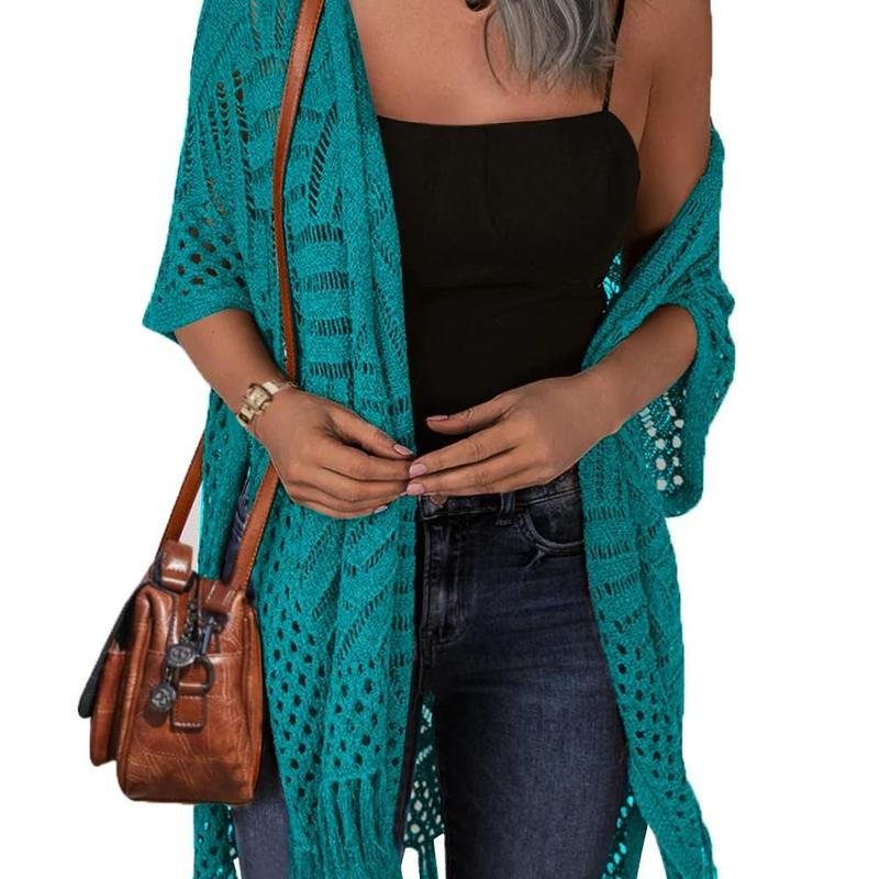 Kimberly Benn | Comfy Summer Hollow Tassel Outerwear