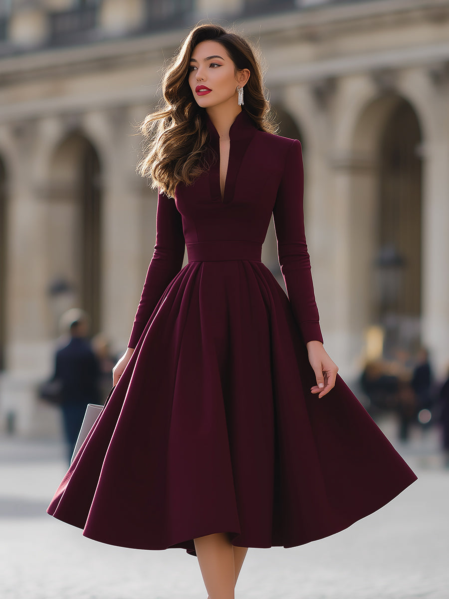 Kimberly Benn | V-Neck Midi Dress