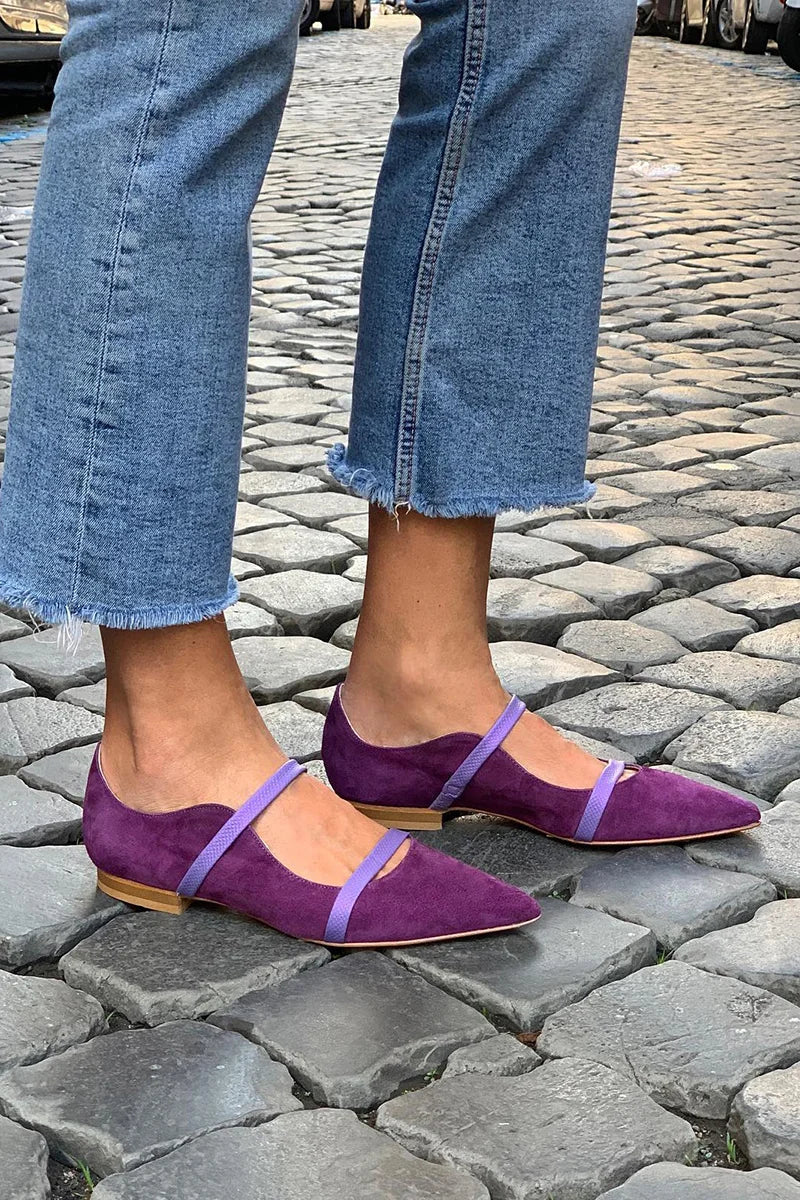 Kimberly Benn | Purple Strap Flats