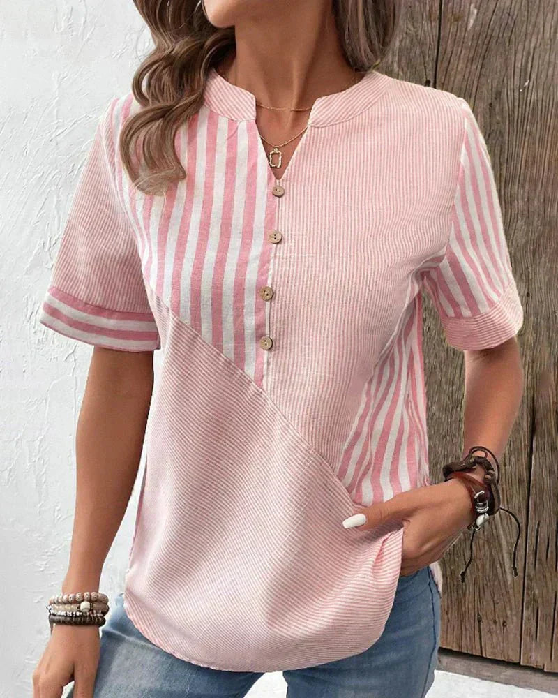 Kimberly Benn | Soft Striped Blouse