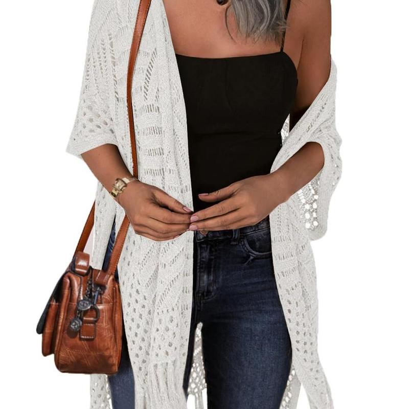 Kimberly Benn | Comfy Summer Hollow Tassel Outerwear