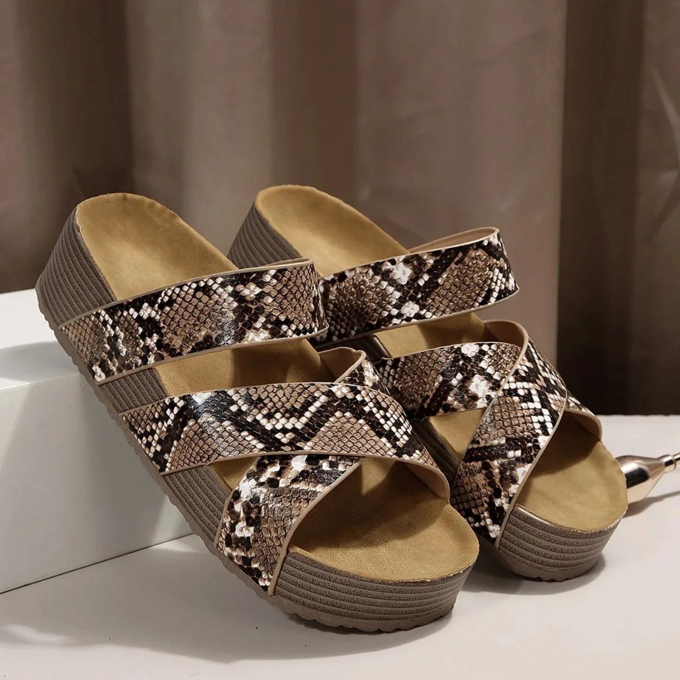 Kimberly Benn | Orthopedic Leather Strap Sandals