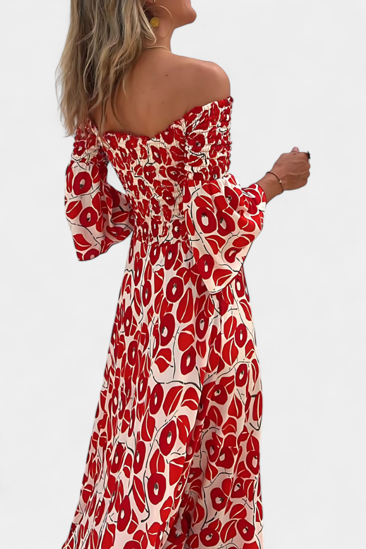 Kimberly Benn | Floral Off-the-Shoulder Dress