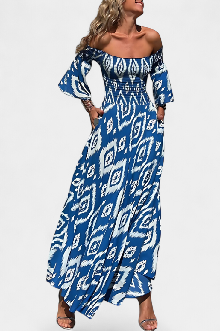 Kimberly Benn | Floral Off-the-Shoulder Dress