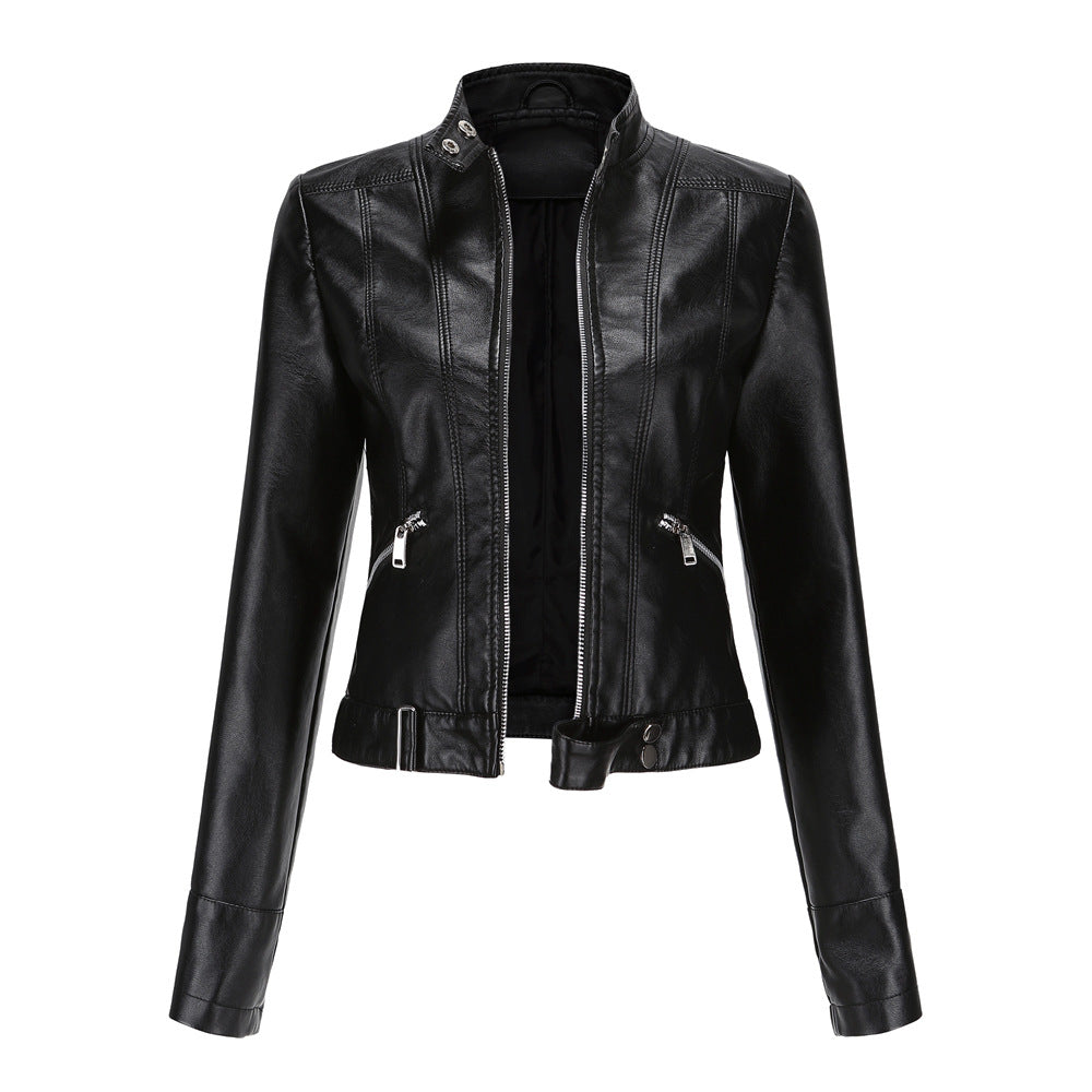 Kimberly Benn | Faux Leather Biker Jacket