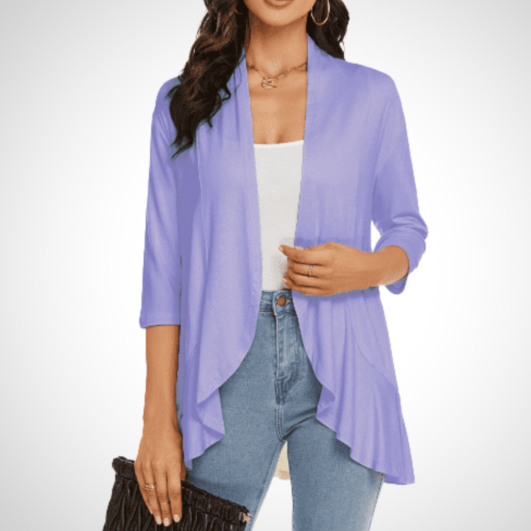 Kimberly Benn | Casual Summer Open Front Cover-Up Cardigan