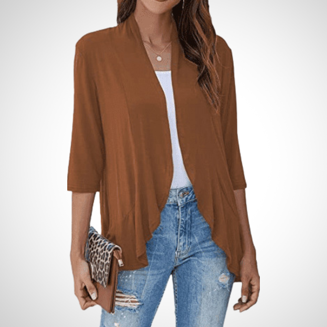 Kimberly Benn | Casual Summer Open Front Cover-Up Cardigan